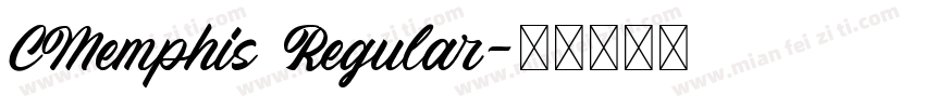 CMemphis Regular字体转换